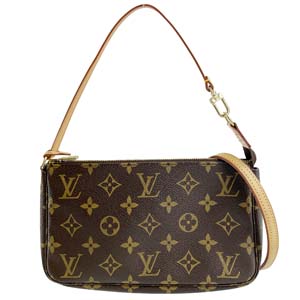 ルイ・ヴィトン モノグラム ポシェット アクセソワール ブラウン ポーチ