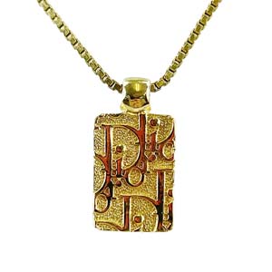 ディオール トロッター ゴールドメッキ ゴールド ネックレス