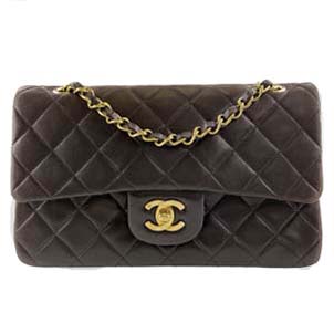 シャネル マトラッセ 23㎝ ラムスキン ブラック ショルダーバッグ