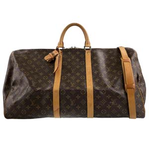 ルイ・ヴィトン モノグラム キーポル バンドリエール  ブラウン ボストンバッグ