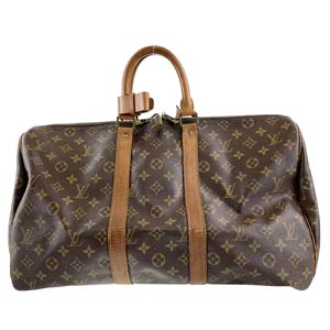 ルイ・ヴィトン モノグラム キーポル45 ブラウン ボストンバッグ