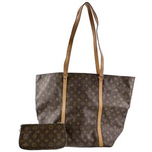ルイ・ヴィトン モノグラム サック ショッピング ブラウン ショルダーバッグ