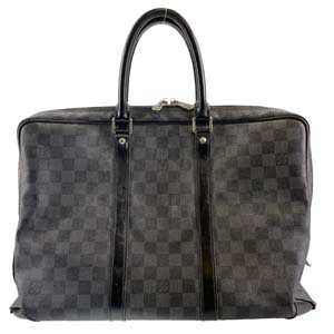 ルイ・ヴィトン ダミエグラフィット ポルト ドキュマン ヴォワヤージュ ブラック ビジネスバッグ