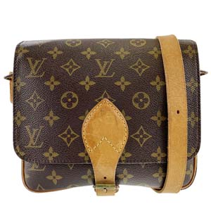 ルイ・ヴィトン モノグラム カルトシエールMM ブラウン ショルダーバッグ