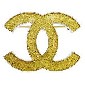 シャネル ゴールドメッキ CCロゴ ゴールド ブローチ