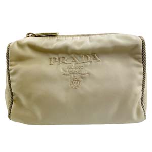 プラダ ナイロン ベージュ ポーチ