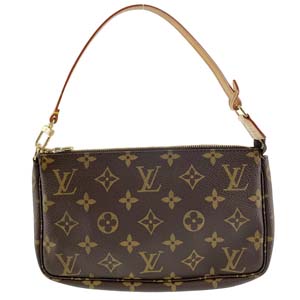ルイ・ヴィトン モノグラム ポシェット アクセソワール ブラウン ポーチ