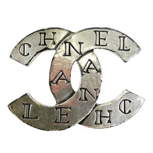 シャネル シルバー CCロゴ シルバー ブローチ