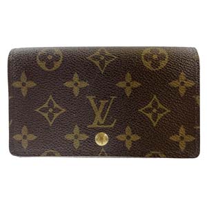 ルイ・ヴィトン モノグラム ポルトモネ ビエ トレゾール ブラウン 財布