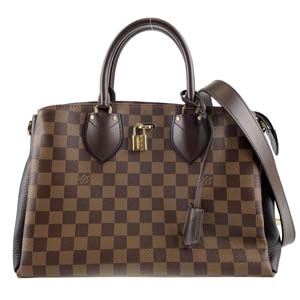 ルイ・ヴィトン ダミエ エベヌ ノルマンディー ブラウン 2WAY ハンドバッグ