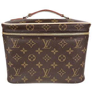 ルイ・ヴィトン モノグラム ニースBB ブラウン バニティ ハンドバッグ