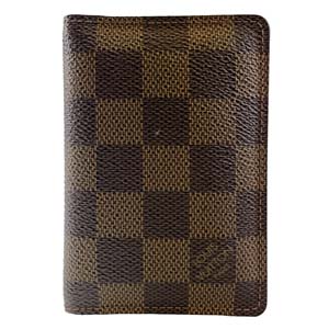 ルイ・ヴィトン ダミエ エベヌ オーガナイザー ドゥポッシュ ブラウン カードケース 