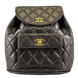 シャネル マトラッセ ラムスキン ブラック リュック