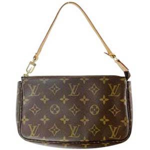 ルイ・ヴィトン モノグラム ポシェット アクセソワール ブラウン ポーチ