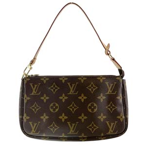 ルイ・ヴィトン モノグラム ポシェット アクセソワール ブラウン ポーチ