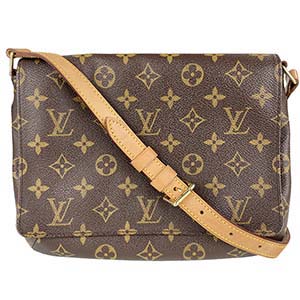 ルイ・ヴィトン モノグラム ミュゼット タンゴ ブラウン ショート ショルダーバッグ