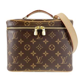 ルイ・ヴィトン モノグラム ニースBB ブラウン バニティ 2WAY ハンドバッグ
