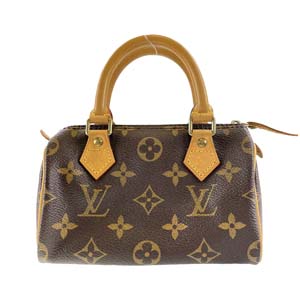 ルイ・ヴィトン モノグラム ミニスピーディ ブラウン ハンドバッグ