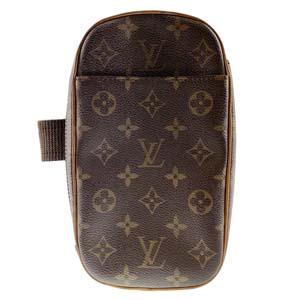 ルイ・ヴィトン モノグラム ポシェット ガンジュ ブラウン ボディバッグ