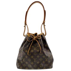 ルイ・ヴィトン モノグラム プチノエ ブラウン ショルダーバッグ