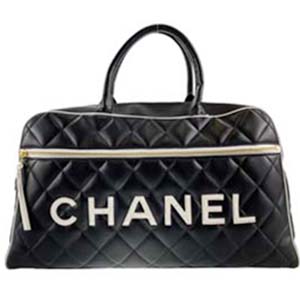 シャネル マトラッセ カーフスキン ブラック ボストンバッグ