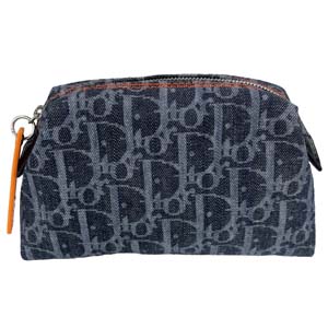 ディオール フライトライン トロッター デニム ネイビー ポーチ