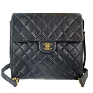 シャネル マトラッセ ラムスキン ブラック リュック