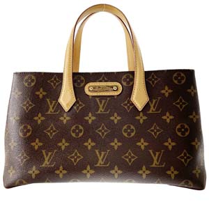 ルイ・ヴィトン モノグラム ウィルシャーPM ブラウン トートバッグ
