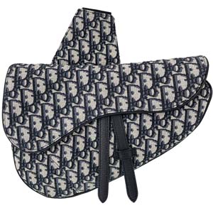 ディオール サドルバッグ SADDLE ディオール オブリーク ジャカード ネイビー ショルダーバッグ