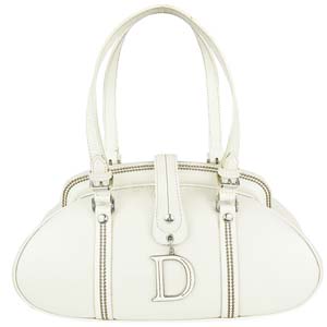 ディオール レザー ホワイト ハンドバッグ