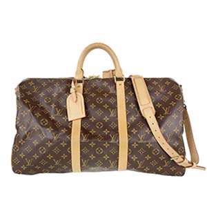 ルイ・ヴィトン モノグラム キーポル バンドリエール50 ブラウン ボストンバッグ