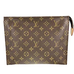 ルイ・ヴィトン モノグラム ポッシュ トワレット26 ブラウン ポーチ
