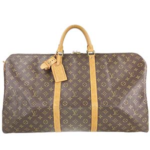 ルイ・ヴィトン モノグラム キーポル60 ブラウン ボストンバッグ