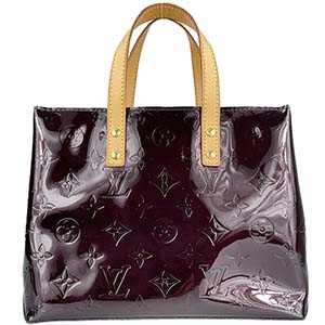 ルイ・ヴィトン モノグラム ヴェルニ リードPM アマラント ハンドバッグ