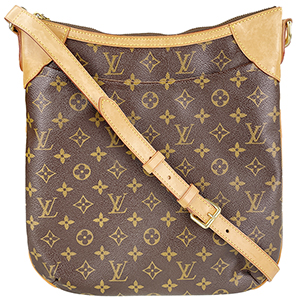 ルイ・ヴィトン モノグラム オデオンMM ブラウン ショルダーバッグ