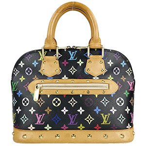 ルイ・ヴィトン モノグラム マルチカラー アルマ ノワール ハンドバッグ