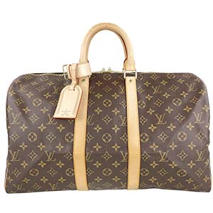 ルイ・ヴィトン モノグラム キーポル50 ブラウン ボストンバッグ