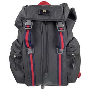 グッチ テクノキャンバス レザー ブラック バックパック