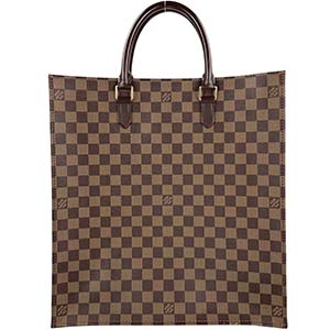 ルイ・ヴィトン ダミエ エベヌ サック プラ ブラウン トートバッグ