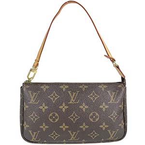 ルイ・ヴィトン モノグラム ポシェット アクセソワール ブラウン ポーチ