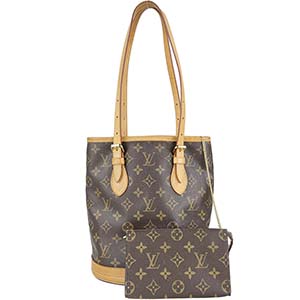 ルイ・ヴィトン モノグラム プチ バケットPM ブラウン トートバッグ