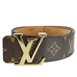 ルイ・ヴィトン モノグラム サンチュール イニシアル ブラウン ベルト