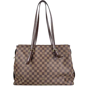 ルイ・ヴィトン ダミエ エベヌ チェルシー ブラウン トートバッグ