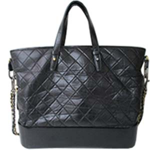 シャネル ガブリエル ドゥ シャネル カーフスキン ブラック 2WAY トートバッグ