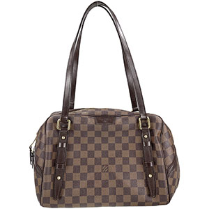 ルイ・ヴィトン ダミエ エベヌ リヴィントンGM ブラウン トートバッグ