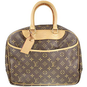 ルイ・ヴィトン モノグラム ドーヴィル ブラウン ハンドバッグ