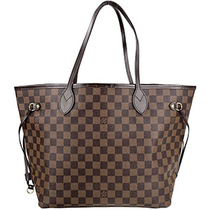 ルイ・ヴィトン ダミエ エベヌ ネヴァーフルMM ブラウン トートバッグ