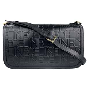 セリーヌ レザー ブラック ショルダーバッグ