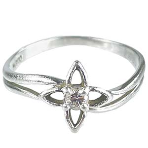 ジュエリー ダイヤモンド D0.07ct プラチナ Pt900 シルバーカラー リング