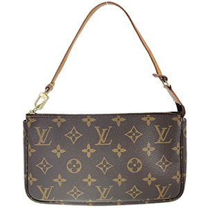 ルイ・ヴィトン モノグラム ポシェット アクセソワール ブラウン ポーチ